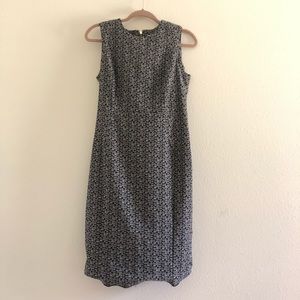 Calvin Klein black and grey print dress